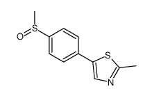 2-methyl-5-(4-methylsulfinylphenyl)-1,3-thiazole Structure