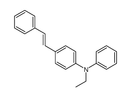 N-ethyl-N-phenyl-4-(2-phenylethenyl)aniline Structure