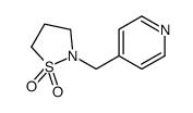 2-(pyridin-4-ylmethyl)-1,2-thiazolidine 1,1-dioxide结构式