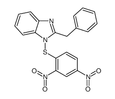2-benzyl-1-(2,4-dinitrophenyl)sulfanylbenzimidazole Structure