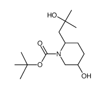 tert-butyl 5-hydroxy-2-(2-hydroxy-2-methylpropyl)piperidine-1-carboxylate Structure