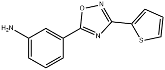 3-[3-(thiophen-2-yl)-1,2,4-oxadiazol-5-yl]aniline结构式