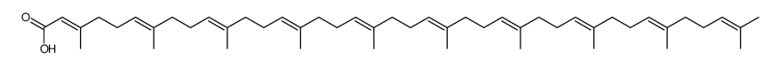 3,7,11,15,19,23,27,31,35,39-decamethyl-2,6,10,14,18,22,26,30,34,38-tetracontadecaenic acid Structure