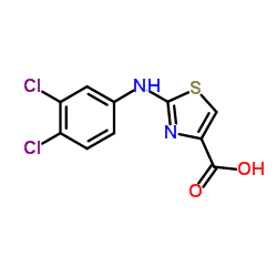 2-[(3,4-Dichlorophenyl)amino]-1,3-thiazole-4-carboxylic acid结构式