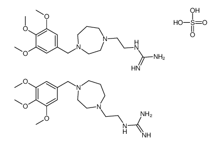 sulfuric acid,2-[2-[4-[(3,4,5-trimethoxyphenyl)methyl]-1,4-diazepan-1-yl]ethyl]guanidine结构式