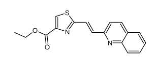 (E)-ethyl 2-(2-(quinolin-2-yl)vinyl)thiazole-4-carboxylate Structure