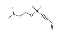 5-isopropoxymethoxy-5-methyl-hex-1-en-3-yne结构式