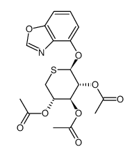 4-benzoxazolyl 2,3,4-tri-O-acetyl-5-thio-β-D-xylopyranoside Structure