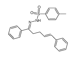 (E)-1,5-diphenyl-4-penten-1-one N-tosylhydrazone Structure