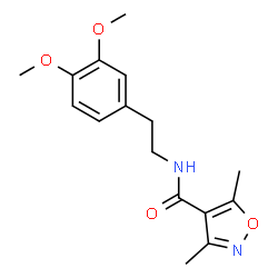 N-(2-(3,4-DIMETHOXYPHENYL)ETHYL)(3,5-DIMETHYLISOXAZOL-4-YL)FORMAMIDE picture