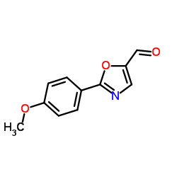 2-(4-Methoxyphenyl)-1,3-oxazole-5-carbaldehyde Structure