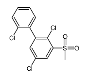 2,5-dichloro-1-(2-chlorophenyl)-3-methylsulfonylbenzene Structure