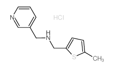 (5-Methyl-thiophen-2-ylmethyl)-pyridin-3-ylmethyl-amine hydrochloride结构式