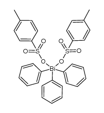 triphenylbismuth bis(4-methylbenzenesulfonate) Structure