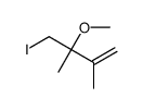 4-iodo-3-methoxy-2,3-dimethylbut-1-ene Structure