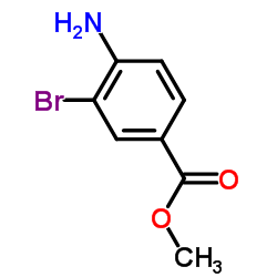 4-氨基-3-溴苯甲酸甲酯结构式