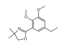 2-(2,3-dimethoxy-5-ethylphenyl)-4,4-dimethyl-4,5-dihydro-oxazole结构式