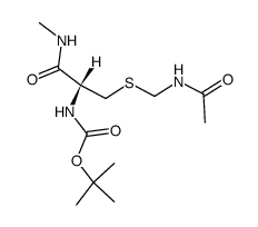 Boc-Cys(Acm)-NHMe Structure