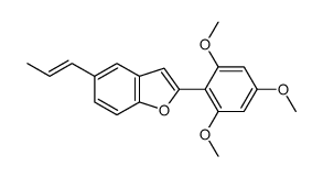 5-prop-1-enyl-2-(2,4,6-trimethoxyphenyl)-1-benzofuran Structure