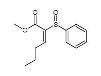 (E)-methyl 2-phenylsulphinylhex-2-enoate Structure