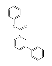 3-phenyl-1-(phenoxycarbonyl)-1,2-dihydropyridine结构式