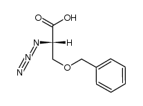 (S)-2-azido-3-(benzyloxy)propanoic acid Structure