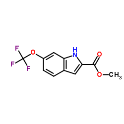 Methyl 6-(trifluoromethyl)-1H-indole-2- carboxylate structure