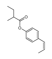 (4-prop-1-enylphenyl) 2-methylbutanoate结构式