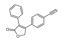 4-(5-oxo-4-phenyl-2H-furan-3-yl)benzonitrile结构式