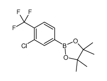 2-(3-Chloro-4-(trifluoromethyl)phenyl)-4,4,5,5-tetramethyl-1,3,2-dioxaborolane Structure