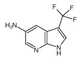 3-(三氟甲基)-1H-吡咯并[2,3-B]吡啶-5-胺结构式