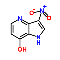 7-Hydroxy-3-nitro-4-azaindole结构式