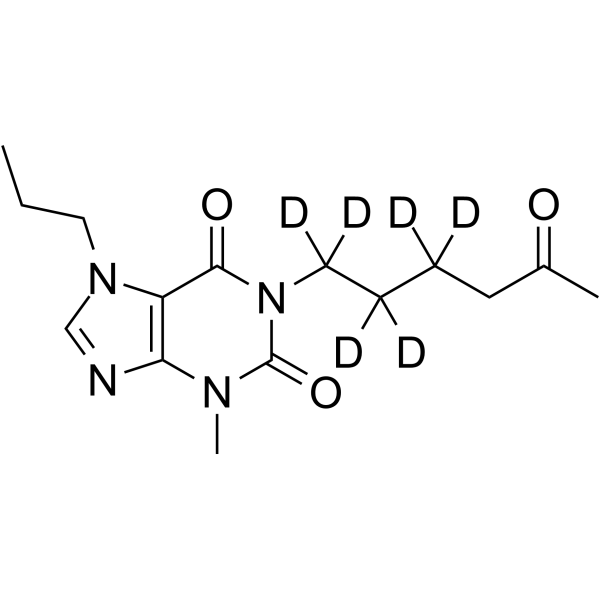 Propentofylline-d6 Structure