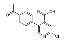 5-(4-acetylphenyl)-2-chloropyridine-4-carboxylic acid Structure