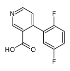 4-(2,5-difluorophenyl)pyridine-3-carboxylic acid Structure