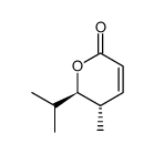 (+)-5(S)-methyl-6(R)-isopropyl-5,6-dihydro-pyran-2-one Structure