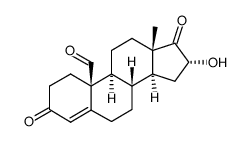 16-hydroxy-19-oxo-4-androsten-3,17-dione structure