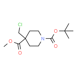 1-BOC-4-(氯甲基)哌啶-4-甲酸甲酯图片