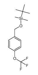 tert-butyldimethyl-(4-(trifluoromethoxy)benzyloxy)silane Structure