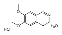 6,7-Dimethoxy-3,4-dihydroisoquinoline hydrochloride hydrate Structure