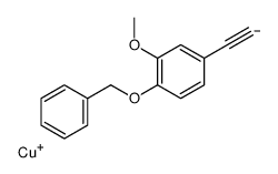 copper(1+),4-ethynyl-2-methoxy-1-phenylmethoxybenzene结构式