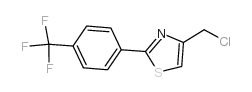 4-(CHLOROMETHYL)-2-[4-(TRIFLUOROMETHYL)PHENYL]THIAZOLE structure