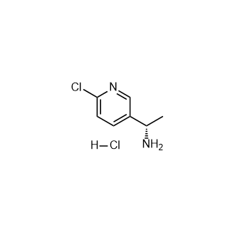 (S)-1-(6-Chloropyridin-3-yl)ethan-1-amine hydrochloride structure