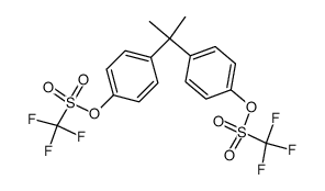 Propane-2,2-diylbis(4,1-phenylene) Bis(trifluoromethanesulfonate) structure