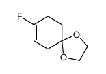 8-fluoro-1,4-dioxaspiro[4.5]dec-7-ene结构式