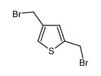 2,4-bis(bromomethyl)thiophene结构式