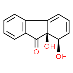 1,1a-dihydroxy-1-hydrofluoren-9-one结构式