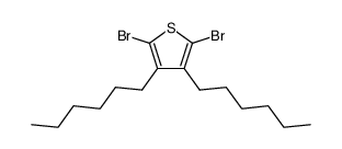 2,5-Dibromo-3,4-dihexylthiophene结构式