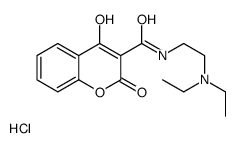 diethyl-[2-[(4-hydroxy-2-oxochromene-3-carbonyl)amino]ethyl]azanium,chloride结构式