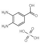 3,4-Diaminobenzoic acid; sulfuric acid structure